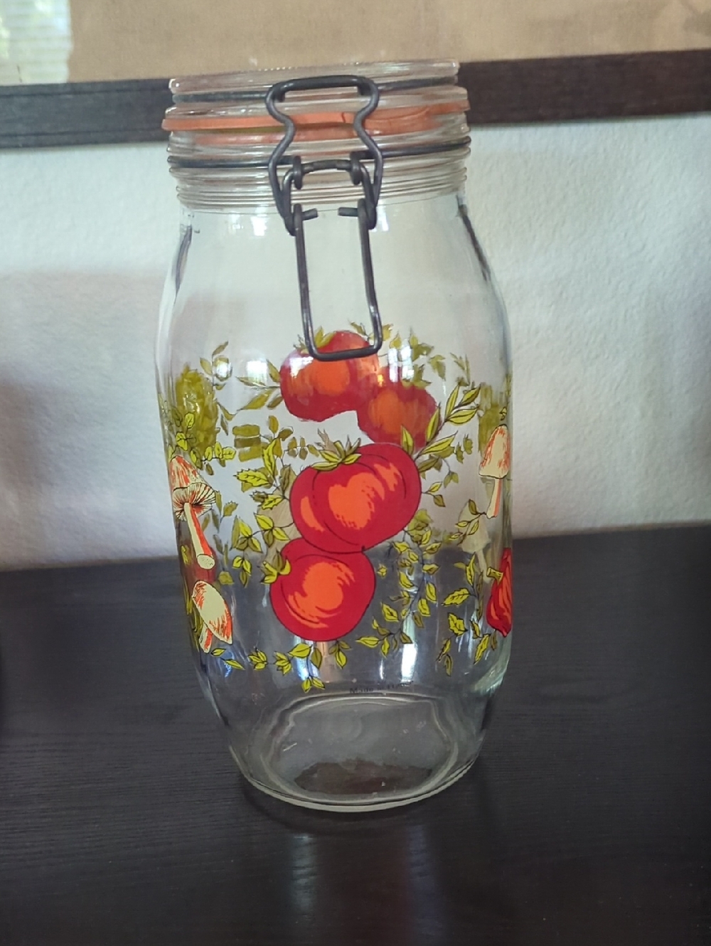 Vintage ARC France "Spice of Life" glass canister